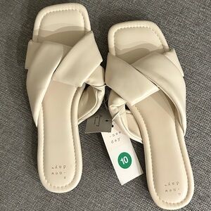 A New Day white sandals